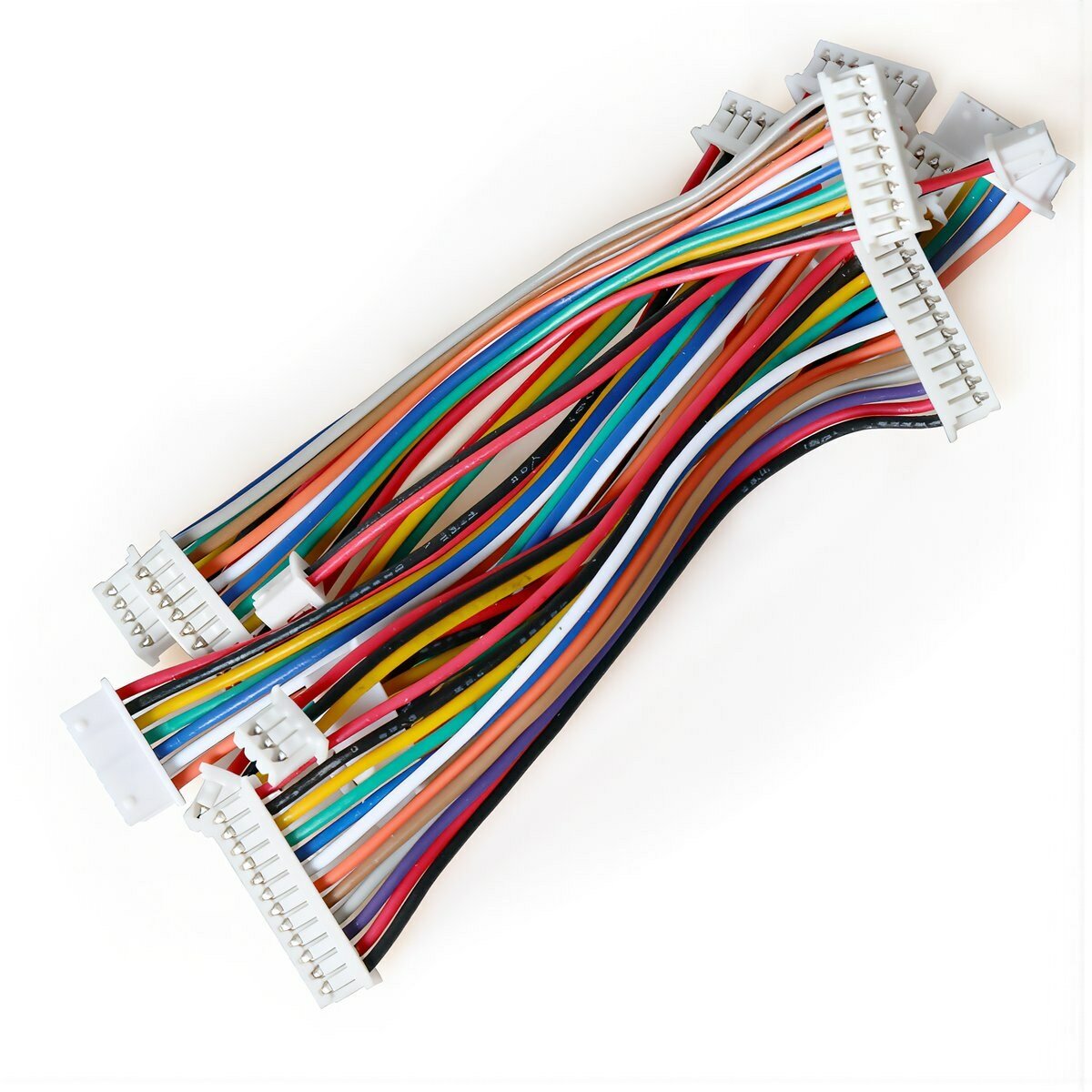 Проводка терминалов шаг 1.25 мм 28AWG двухсторонний разъем цветная маркировка 2P до 12P электронная соединительная проволока для сигналов