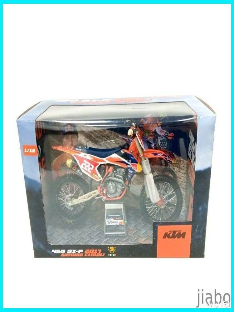 KTM 1:12 MXGP 450 SX-F 2017, модель мотоцикла для мотокросса, чемпион мира Red Bull, коллекционная модель 222#84#