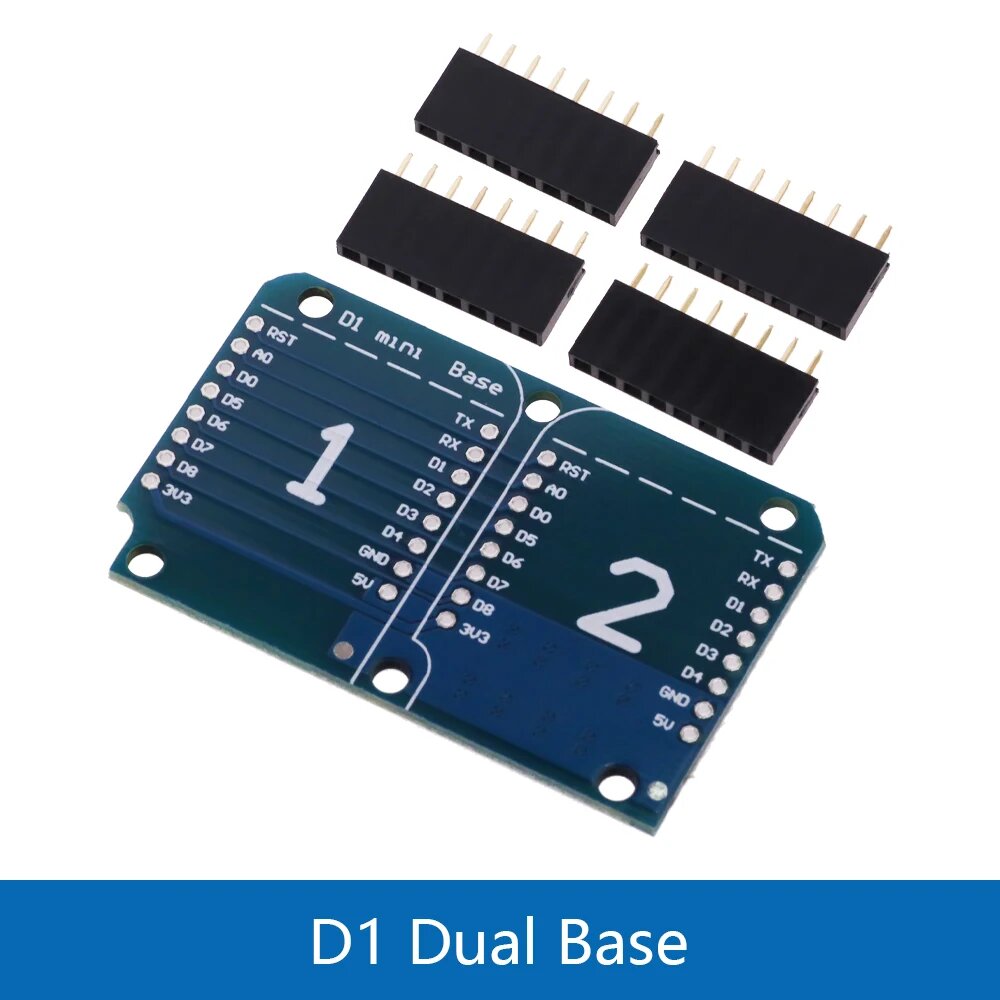 ESP8266 D1 Mini Pro плата Синий, Dual base