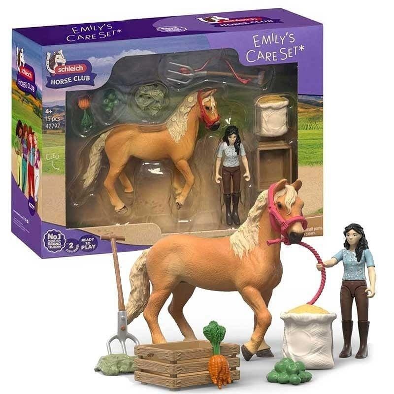 Набор фигурок Schleich Horse Club уход за лошадью с Эмили 42797