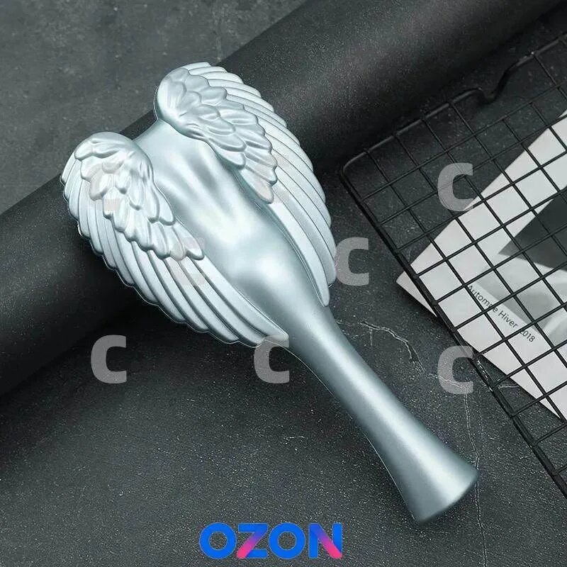 Расческа Для Волос Angel Wings, Уникальная Форма И Практичное Назначение Которой Привлекли Большое Внимание.(Крылья ангела - голубой)