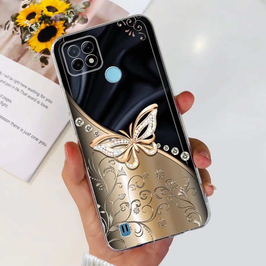 Чехол для Realme C21Y RMX3261 RMX3263, чехол из ТПУ, новый модный мягкий Case-U59, For Realme C25Y