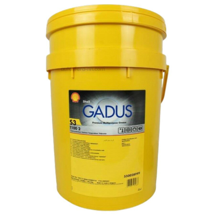 SHELL 550028089 Пластичная смазка Gadus S3 T100 2 18кг 550028089