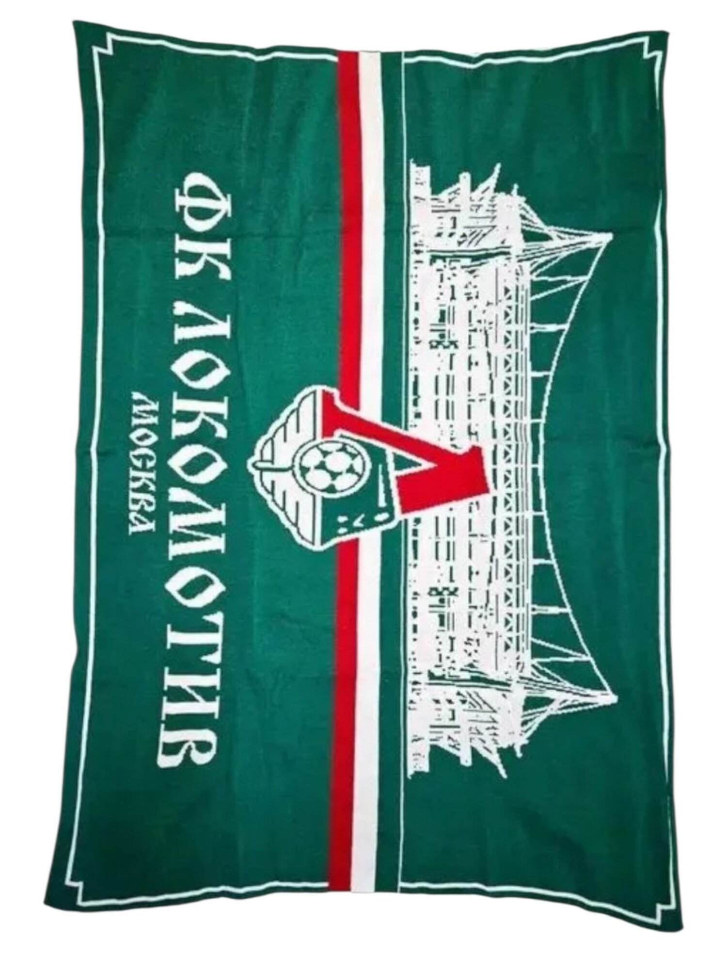 Плед 115x140 см акрил вязаный красный