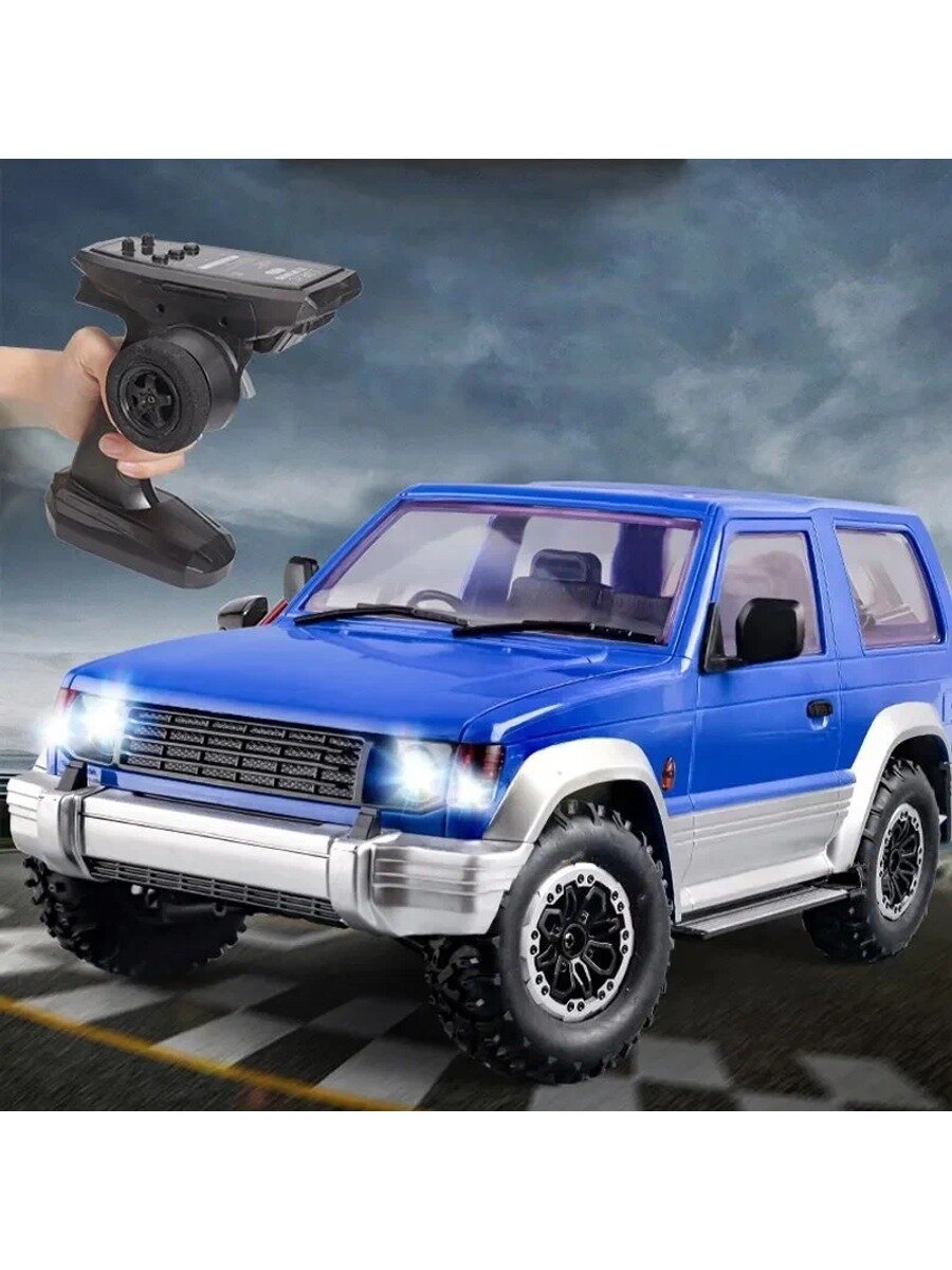 Машина на радиоуправлении полноприводная LD1297 Mitsubishi Pajero / 1:14 / цвет синий