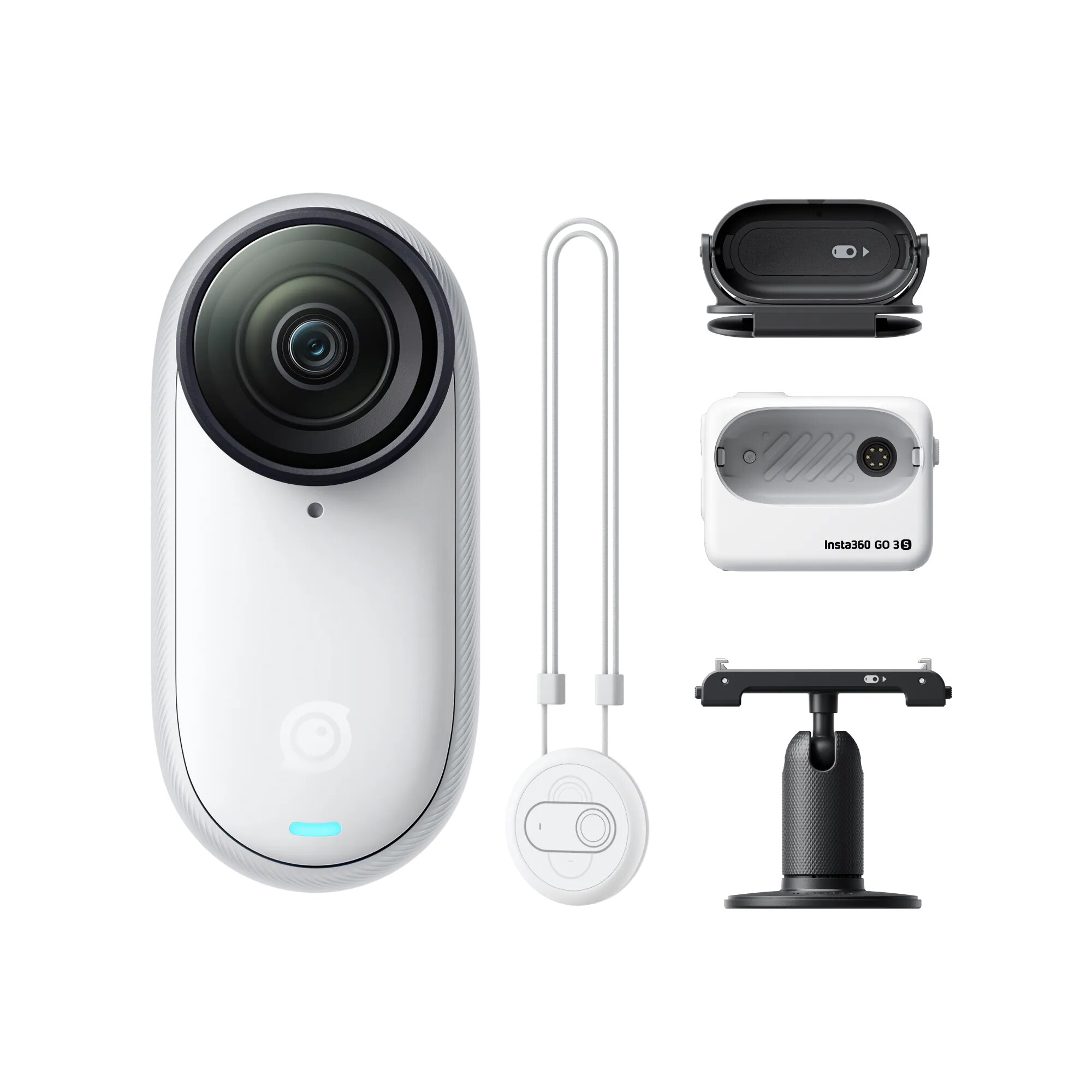 Камера Insta360 Go 3S, 128GB, Standard Bundle (Arctic White)