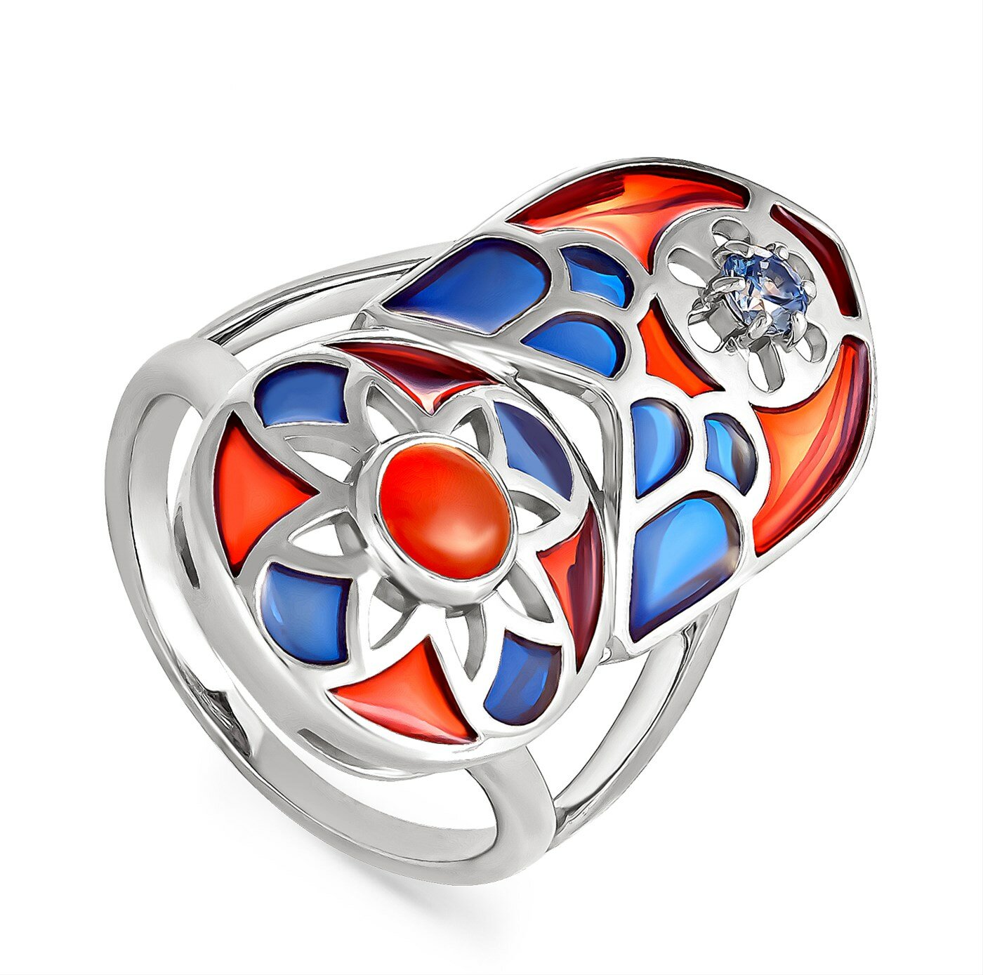 Кольцо KABAROVSKY, серебро, 925 проба, оникс