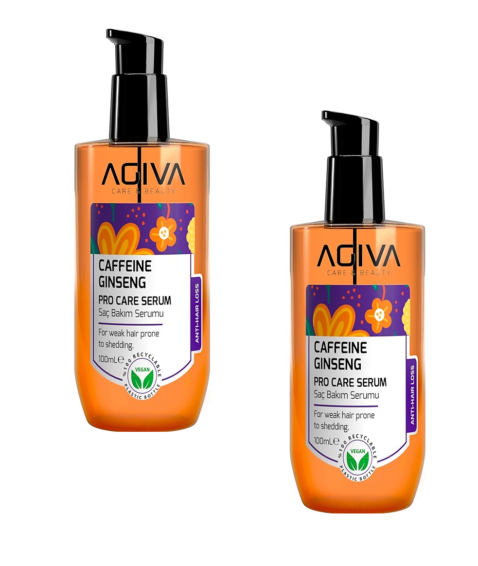 Сыворотка Аgİva для волос Caffeine Ginseng Pro Care 100мл 2шт
