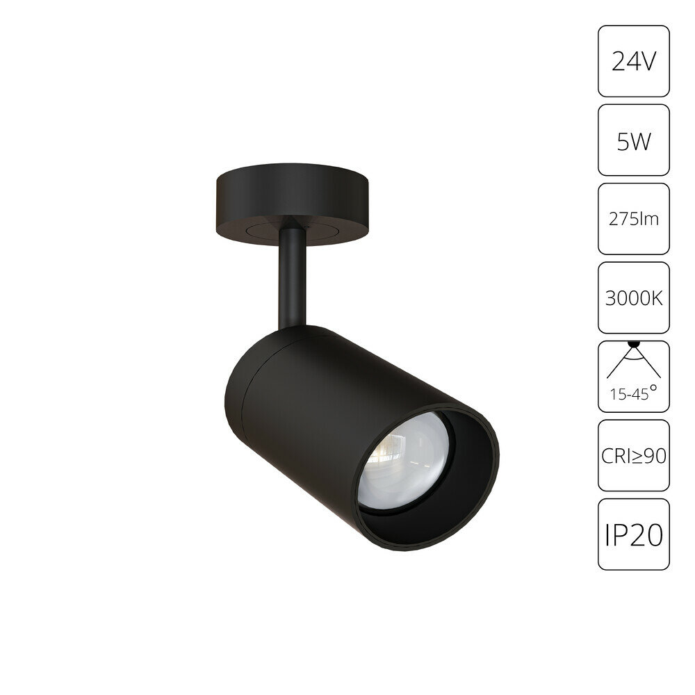 Arte Lamp Подсветка для ювелирных изделий PRESTO A6393PL-1BK 5W 275Лм накл.