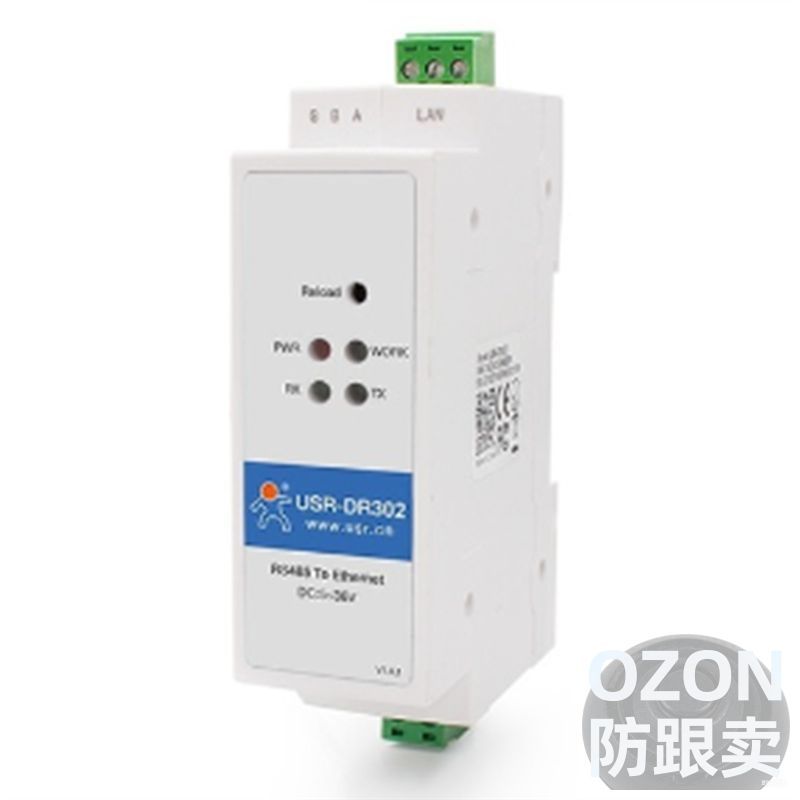 -DR302 Din Rail Serial RS485 to Ethernet Модуль IP-сервера Преобразователь Modbus RTU в