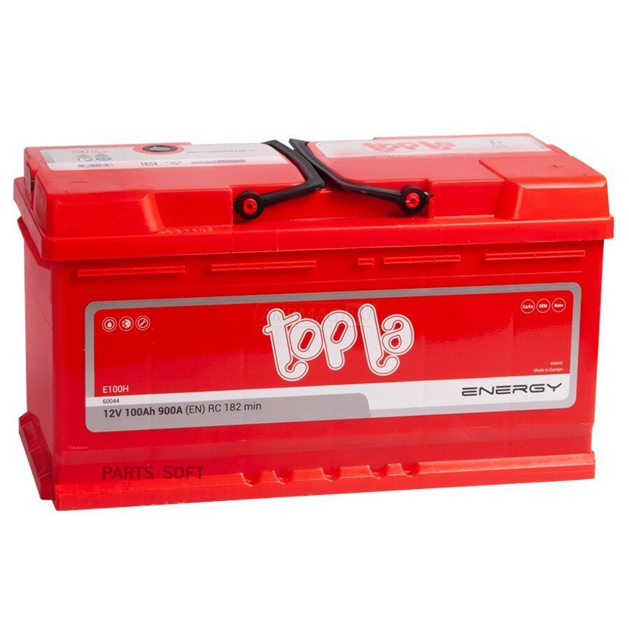 Аккумулятор от официального дистрибьютора, TOPLA, артикул 108400