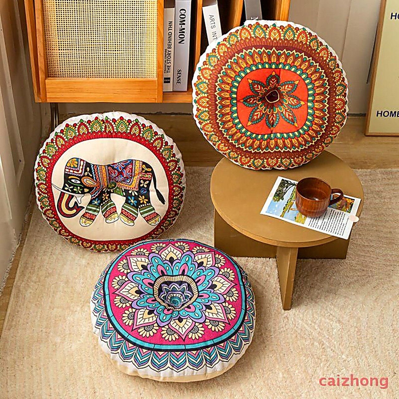 Пуф caizhong, Акрил, горчичный, бордовый, коричнево-красный, Сян Жуйсянхэ, Китай, бренда, Стиль