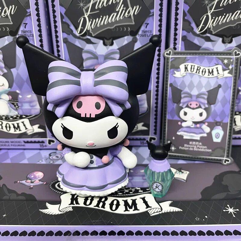 Kuromi Набор в коробке 'Зелье желаний', мини-фигурка серии 'Счастливая астрология', милый мультяшный персонаж