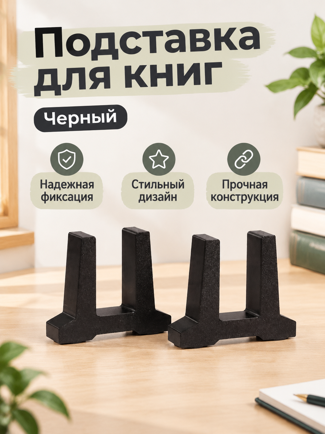 Ножки напольные для кварцевого обогревателя, Подставка металлическая черная, комплект из 2 шт
