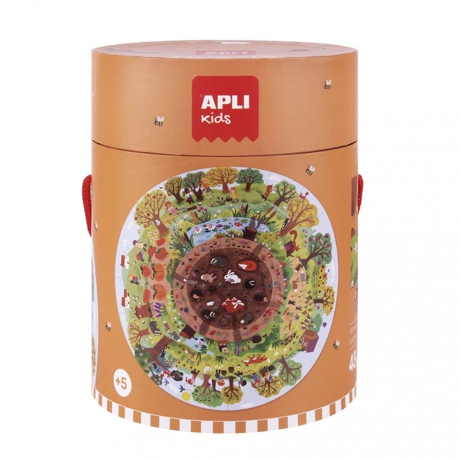 Пазл Apli Kids Биосфера, круглый, 48 элементов, в тубе