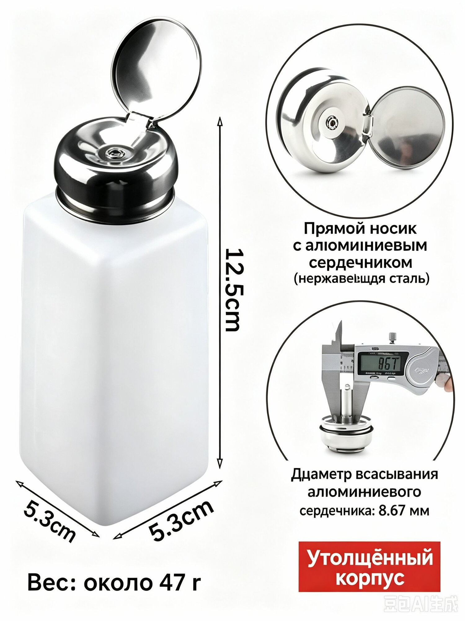 Помпа дозатор сменная механический 250 мл, 1 шт