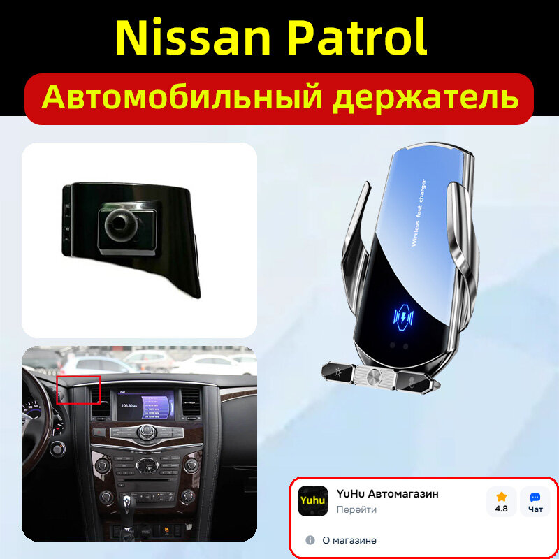 Держатель автомобильный для напитков из ABS пластика, серебристый, 1 упаковка