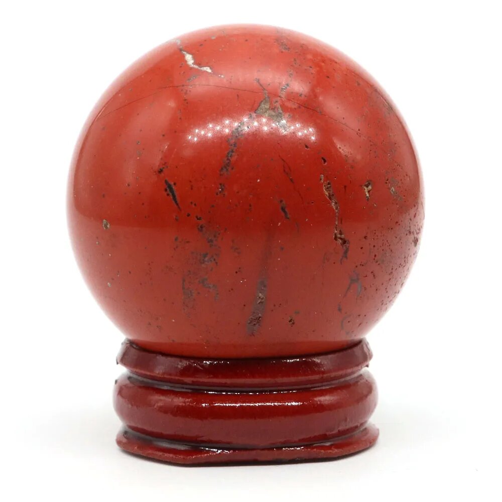 Шар из хиастолита Jin Shi Yuan Red Jasper