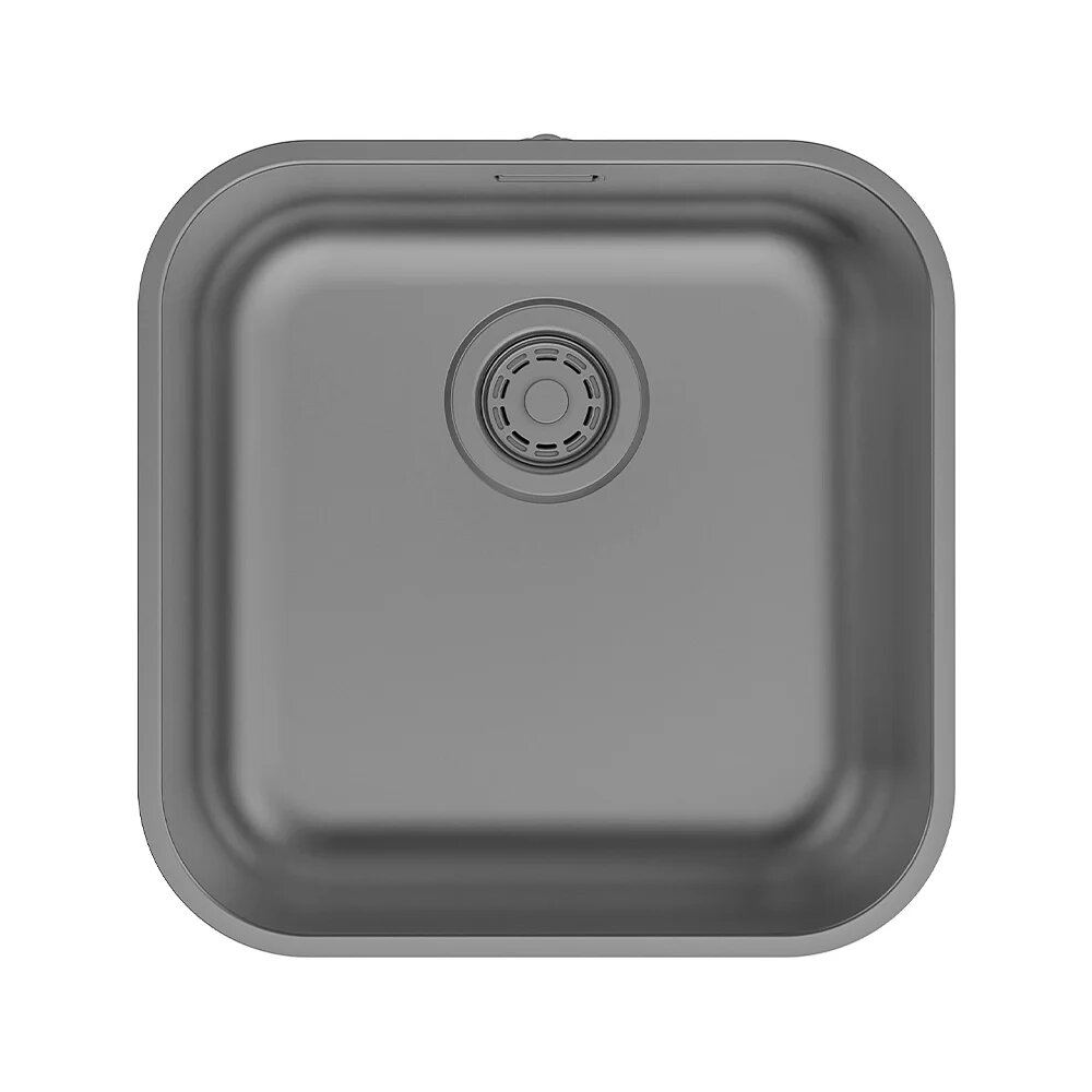 Мойка IDDIS Mate MAT44GMi77, нержавеющая сталь, графитовая, 446x446 мм