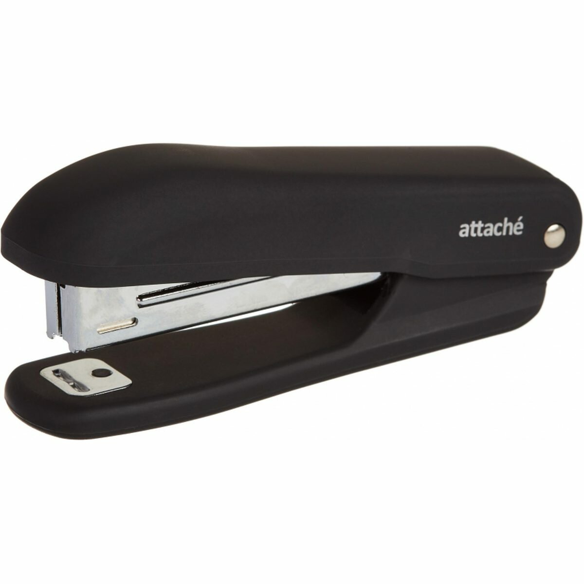 Степлер Attache Comfort, №10, до 12 листов, черный (покрытие soft touch), 12шт.