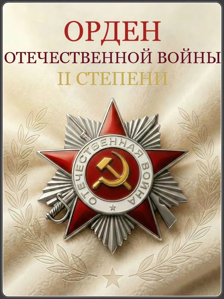 Орден Отечественной Войны 2 степени муляж (сувенир)