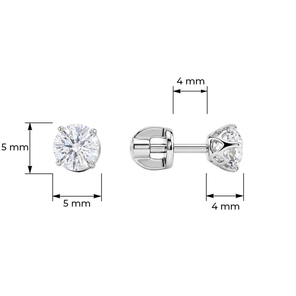 Серьги пусеты 585GOLD, серебро, 925 проба, родирование, фианит