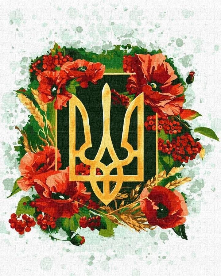 Набор для рисования, росписи Ideyka "Цветущий трезубец", 40x50 см