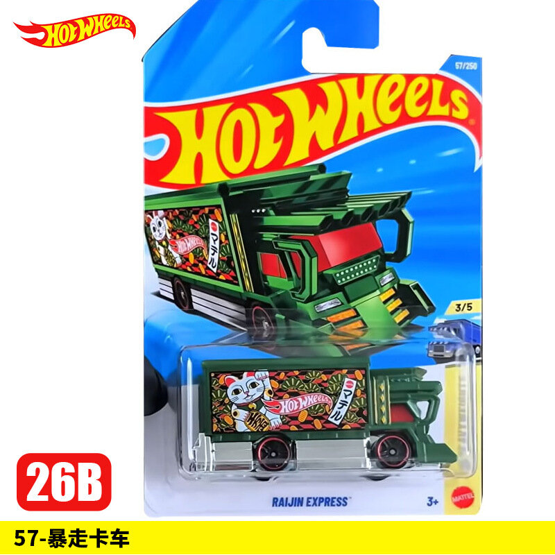 Модельный легковой автомобиль Hot Wheels, легковой автомобиль из сплава, масштаб 1:64, серия 26B, Raging Truck, игрушка