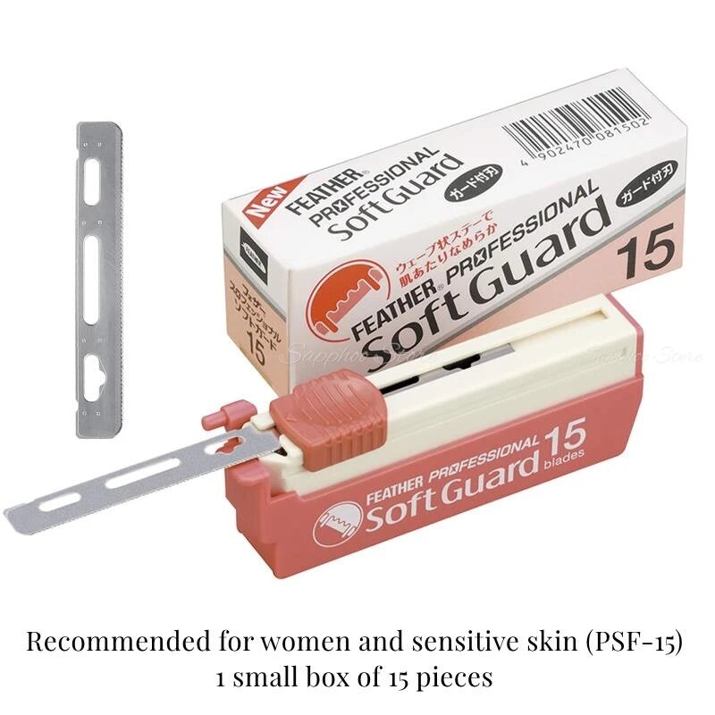 Лезвия Feather Professional SoftGuard, 15 шт, для женщин