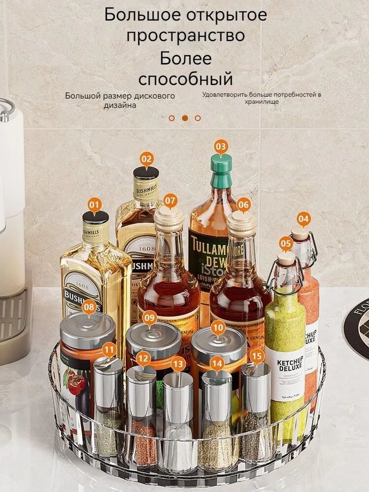 Chuang-ch Поднос вращающийся, 21 см х 21 см, 1 шт