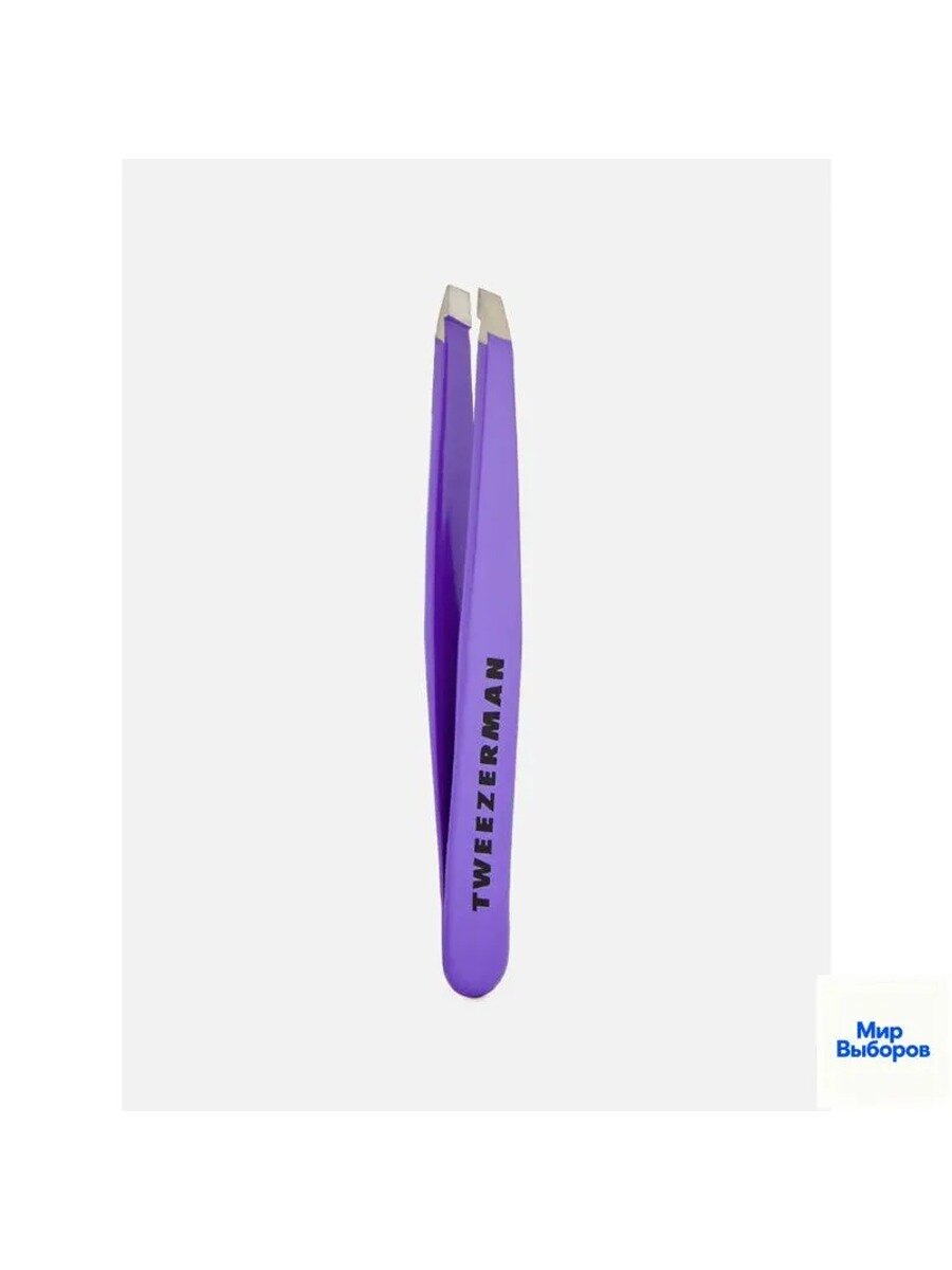 TWEEZERMAN Пинцет для бровей мини, скошенный, Blooming Lilac
