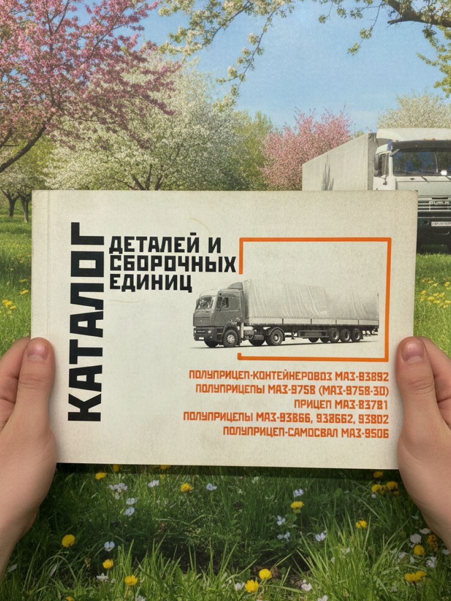 Каталог запчастей полуприцеп маз 83892, маз 9758, маз 93866, прицеп маз 83781