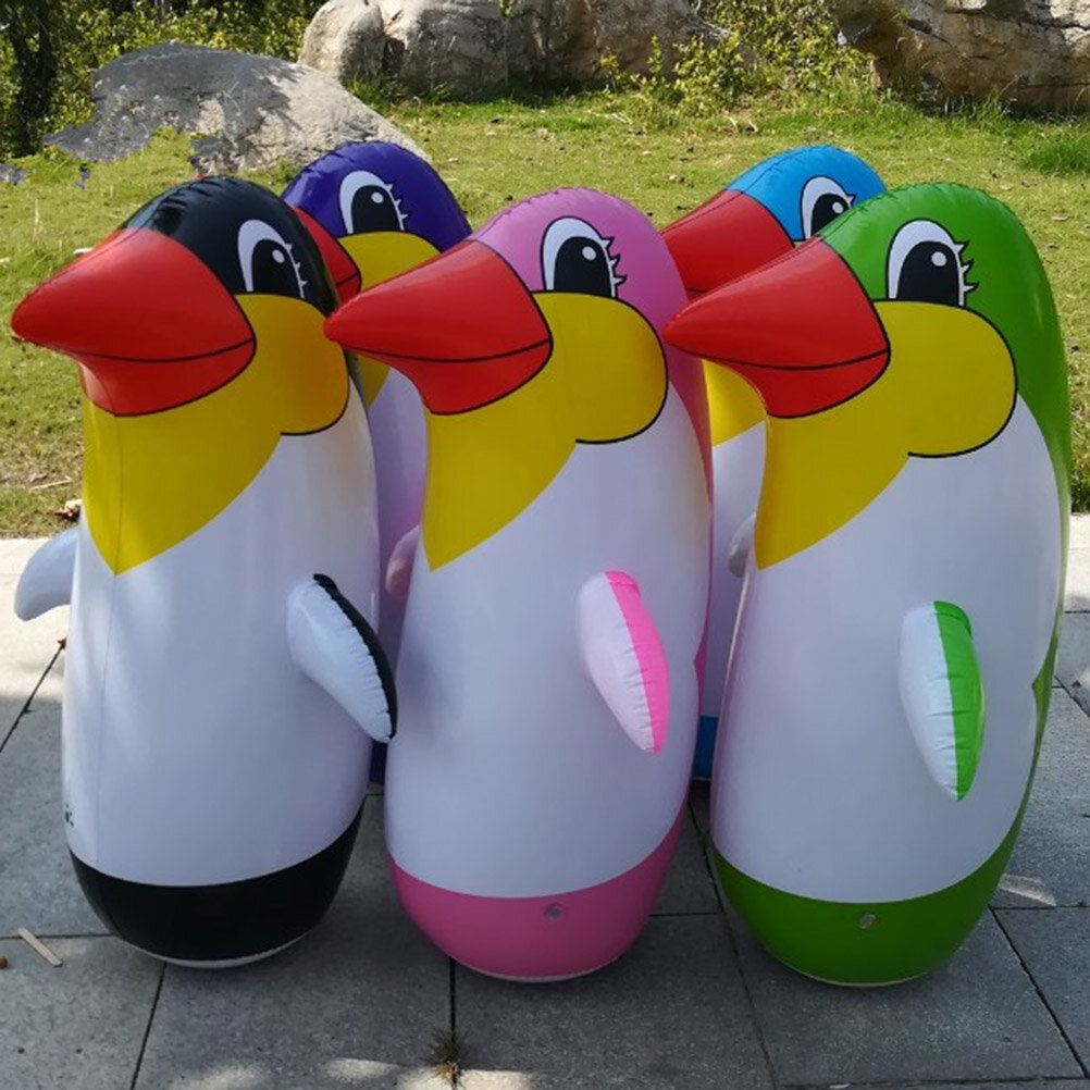 Игрушка-Боксер Пингвин Надувной 6 Штук В Комплекте Размер 22Cm Случайный Цвет Детский Подарок