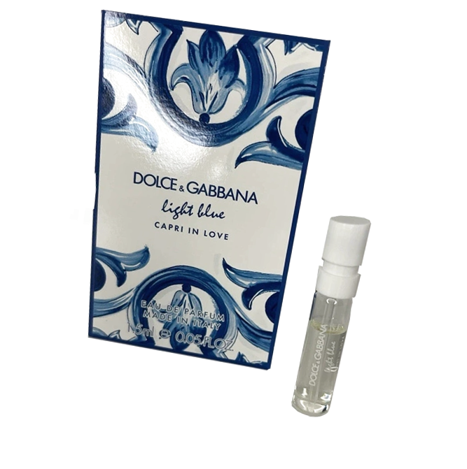 Парфюмерная вода Dolce Gabbana Light Blue Capri In Love пробник 1.5 / Мини-флакон Дольче Габбана Лайт Блю Капри Ин Лав