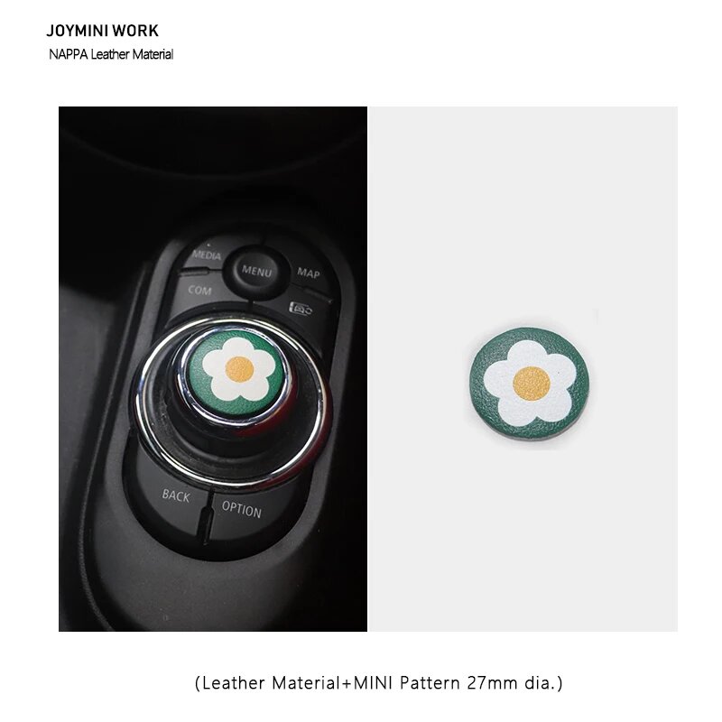 Кожаная Накладка На Кнопки Управления Мультимедиа Для Mini Cooper F56 F55 F57, Аксессуар Для Внутренней Отделки Салона