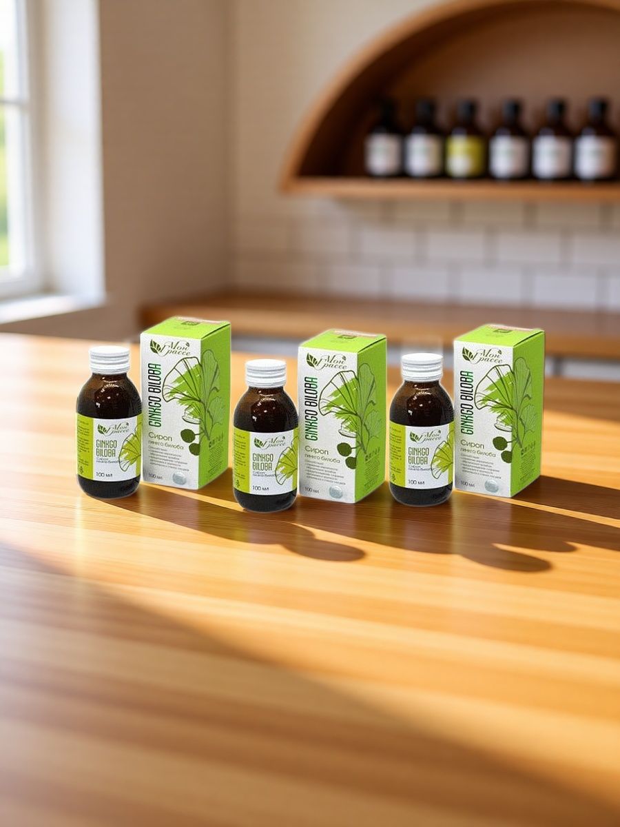 Мон Грассе Ginkgo biloba сироп Гинкго Билоба, 3 шт. по 100 мл