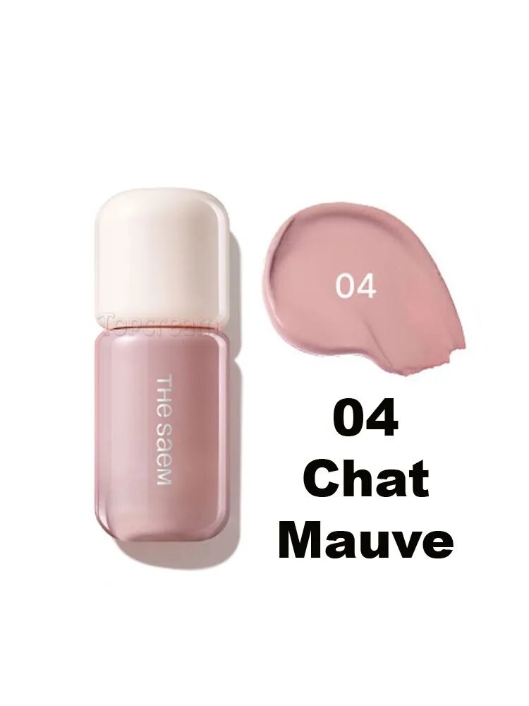 The Saem Жидкие румяна с блюр-эффектом 5 мл Cover Perfection Blu-cealer SPF34 PA, оттенок 04 Chat Mauve