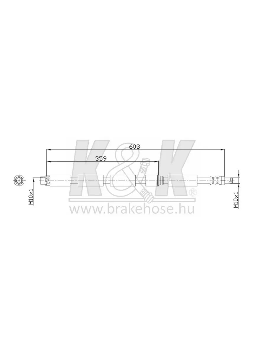 Шланг тормозной BMW X6 E71 xDrive30d K&K