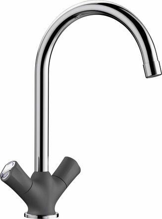 Смеситель BLANCO AMONA Silgranit темная скала 520777