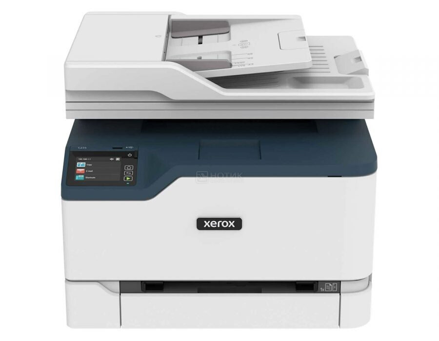 МФУ лазерное цветное Xerox C235, A4, 22/22 стр/мин, 512Мб, ADF, Duplex, LAN, USB, Wi-Fi, Белый C235V_DNI