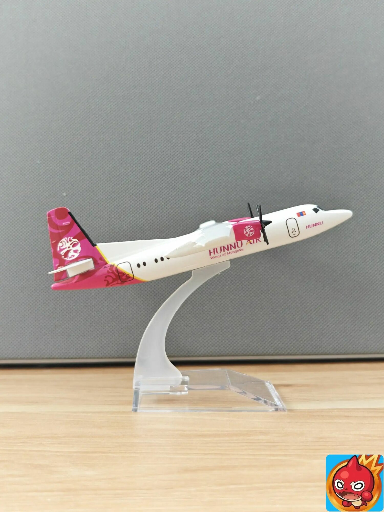 Металлическая модель самолета Hunnu Air, 16 см