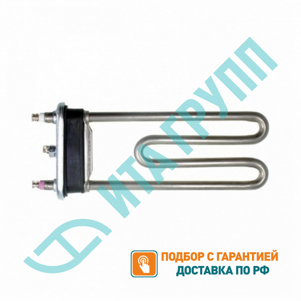 Комплект ТЭН 1900W для стиральной машины LG Direct Drive L175мм + фильтр + засыпка, K46117