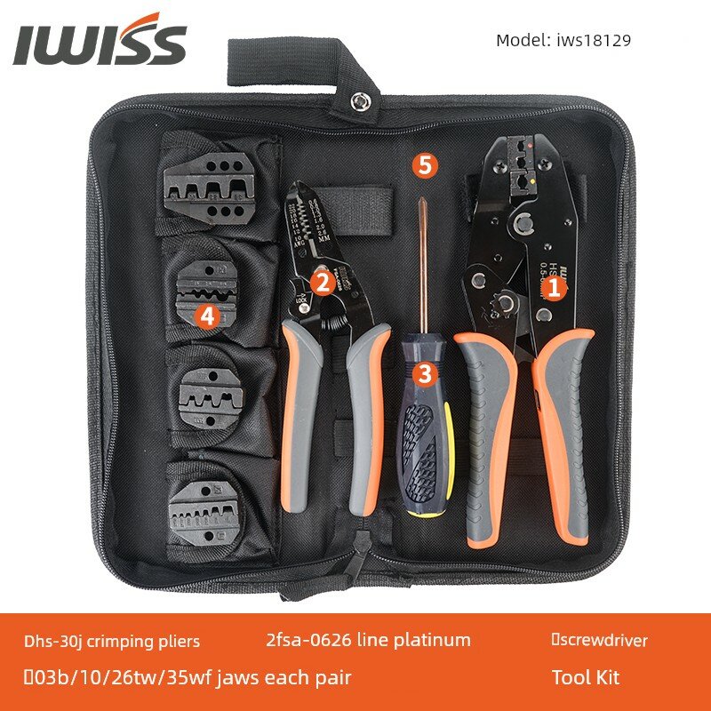 IWISS IWS18129 Экспортная модель набора инструментов для профессионального электромонтажа
