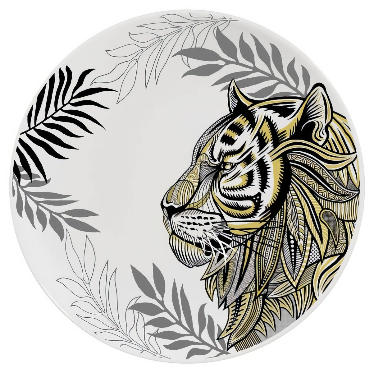 Тарелка федерация Silver tiger 27см обеденная фарфор
