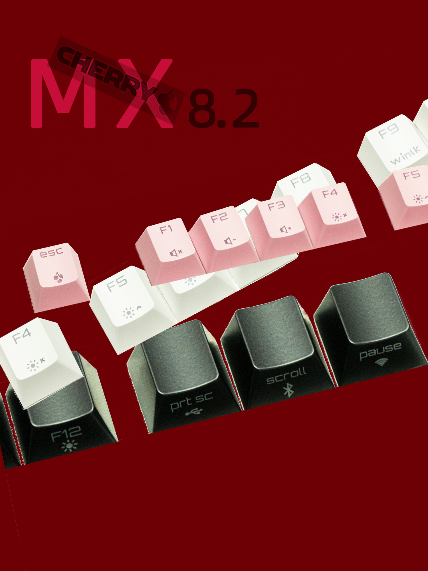 Клавиша для механической клавиатуры CHERRY MX 8.2, черная для полного комплекта 87 клавиш, оригинальная одиночная,