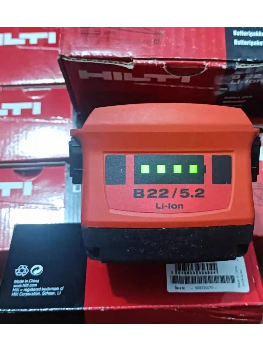 Абсолютно новая электрическая дрель Hilti 21,6 В, аккумулятор B22/5.2