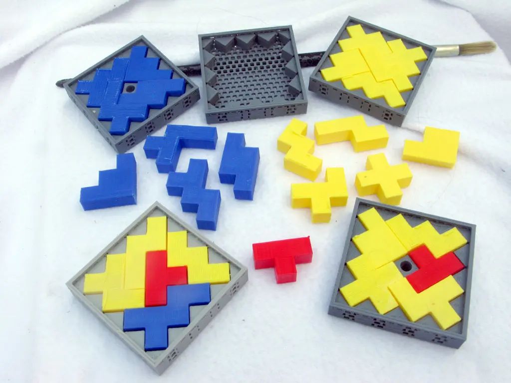 3D-пазл сборный геометрический, PLA, 3D-печать, арт. PZ-PUZ-CC-ed7ce72cb0a3