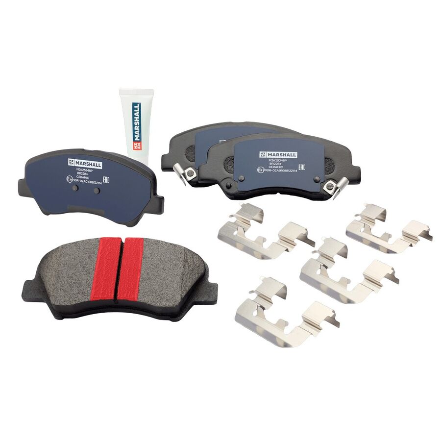 Колодки тормозные дисковые передн. plus hyundai solaris i 10-, i20 14-; kia rio iii 11-, picanto ii 11- (m2625348p) (Marshall M2625348P)