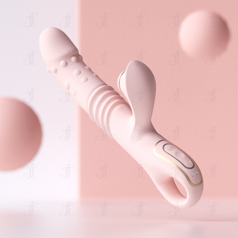 Вибратор Hi Pearl с управлением через приложение, с подогревом и всасыванием, перезаряжаемый, розовый цвет