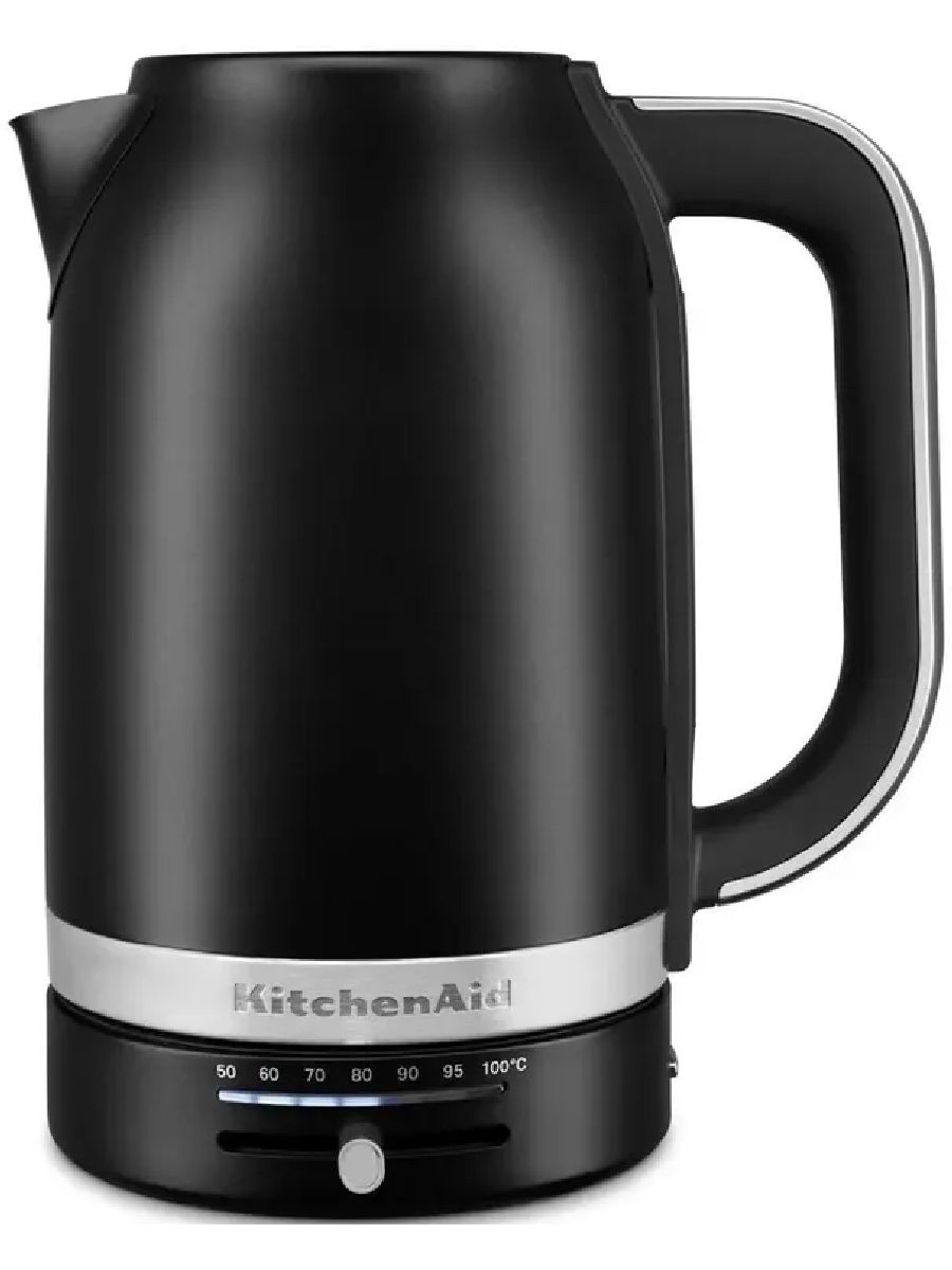 Электрочайник KitchenAid 5KEK1701EBM, 1.7 л, 2400 Вт, металлический корпус, 7 температурных режимов, черный матовый